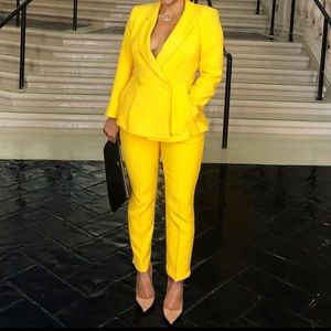 Zara peplum jacket and pants set